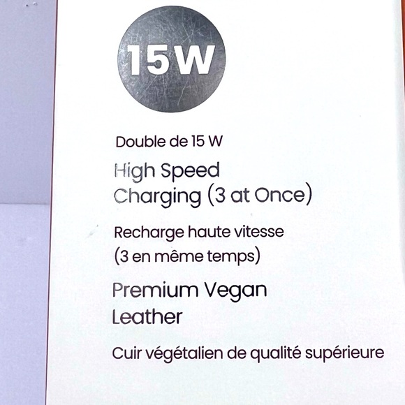PRESS PLAY WIRELESS CHARGING PAD & VALET TRAY, BROWN COLOR, CHARGE ALL DEVICES - Picture 6 of 13
